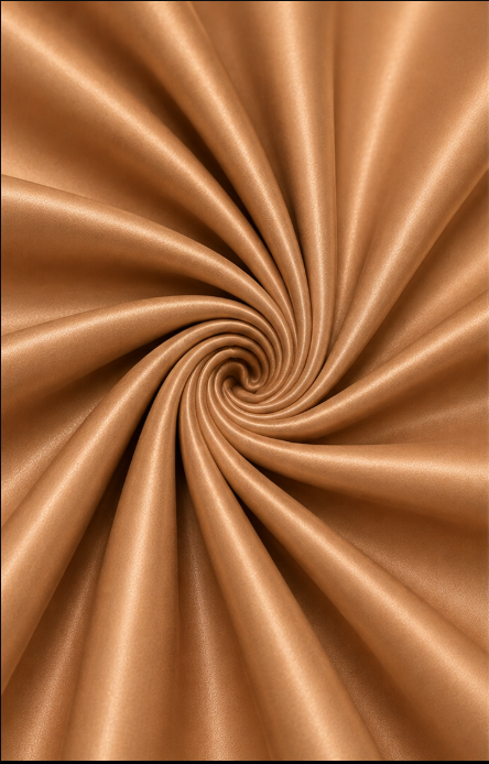 Camel Gold Silk Satin